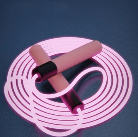 1_dd3f29e4-d557-49b9-b402-297e5d70ffa1 GlowRope– Uniek&Energiek– Lichtgevend Springtouw Roze | Educatief Speelgoed - Afbeelding 1