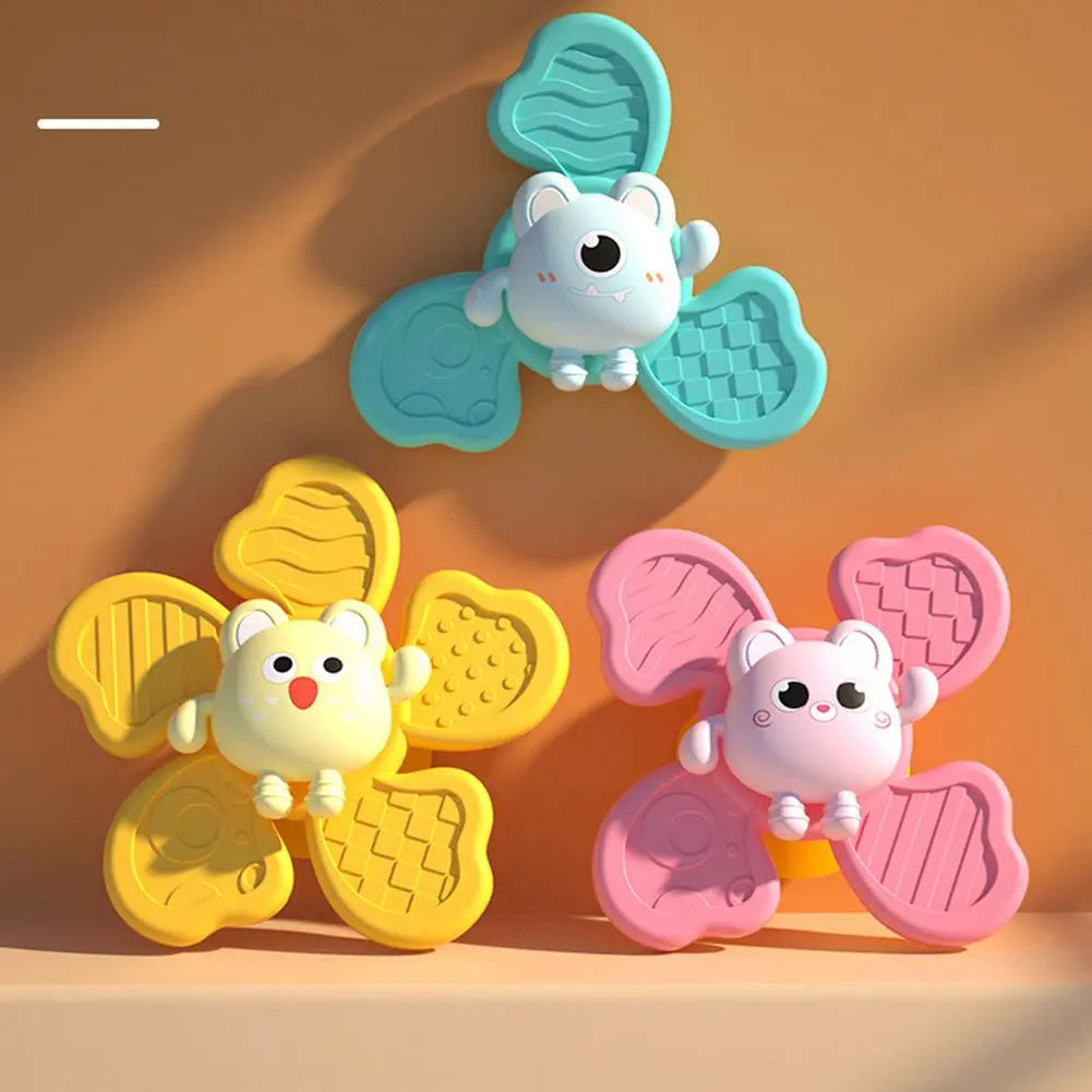 1pc-Baby-Bath-Toys-Funny-Bathing-Sucker-Spinner-Suction-Cup-Cartoon-Rattles-Fidget-Educational-Toys-For Bath Buddies™ - Baby's Plezier Bad Speelgoed - Set van 3 Set van 3 | Educatief Speelgoed - Afbeelding 1