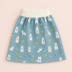 Baby Training Pants™ - Zindelijkheidstraining met een twist - Oefenbroek Rokje / Blauw bosdieren / M (0-3 jaar) | Educatief Speelgoed