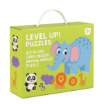 Woods™ - Fijne Motoriek&Creatief - 6-in-1 Puzzel Dieren | Educatief Speelgoed