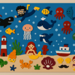 FeltBoard™ | Eindeloos ontdek- en speelplezier! - Viltbord Onderwaterwereld | Educatief Speelgoed
