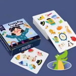 Memory Dobble Game™ - Leerzaam&Avontuurlijk - Geheugen Kaartspel Geheugen Kaartspel excl. bel | Educatief Speelgoed