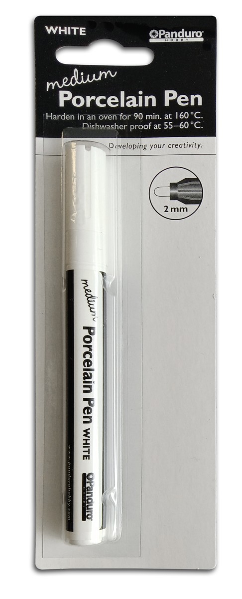 Porseleinstift - 2 mm - wit