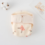 ComfyCotton– Waterdicht&Veilig– Biokatoenen Oefenbroekjes Kers Konijn / L (10-14.5kg) - 9-15 maanden | Educatief Speelgoed