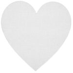 Canvasboard - wit - hart - 15x15 cm