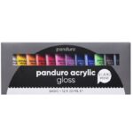 Panduro acrylverf set - 12x 30 ml - glans