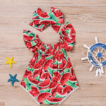 Mini Fashion™ - Watermeloen Design - Meiden Jurk 80 | Educatief Speelgoed