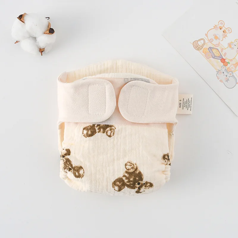 28_c08880fe-dd6f-4837-851f-76c1588e8382 ComfyCotton– Waterdicht&Veilig– Biokatoenen Oefenbroekjes Teddybeer / M (5.5-10kg) - 3-9 maanden | Educatief Speelgoed - Afbeelding 1