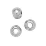 Spacers - 100 stuks - zilverkleurige balletjes