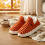 WarmNest– Knuffelzacht&Warm– Anti-Slip Pantoffels Oranje / 30/31 (5–6 Jaar) | Educatief Speelgoed