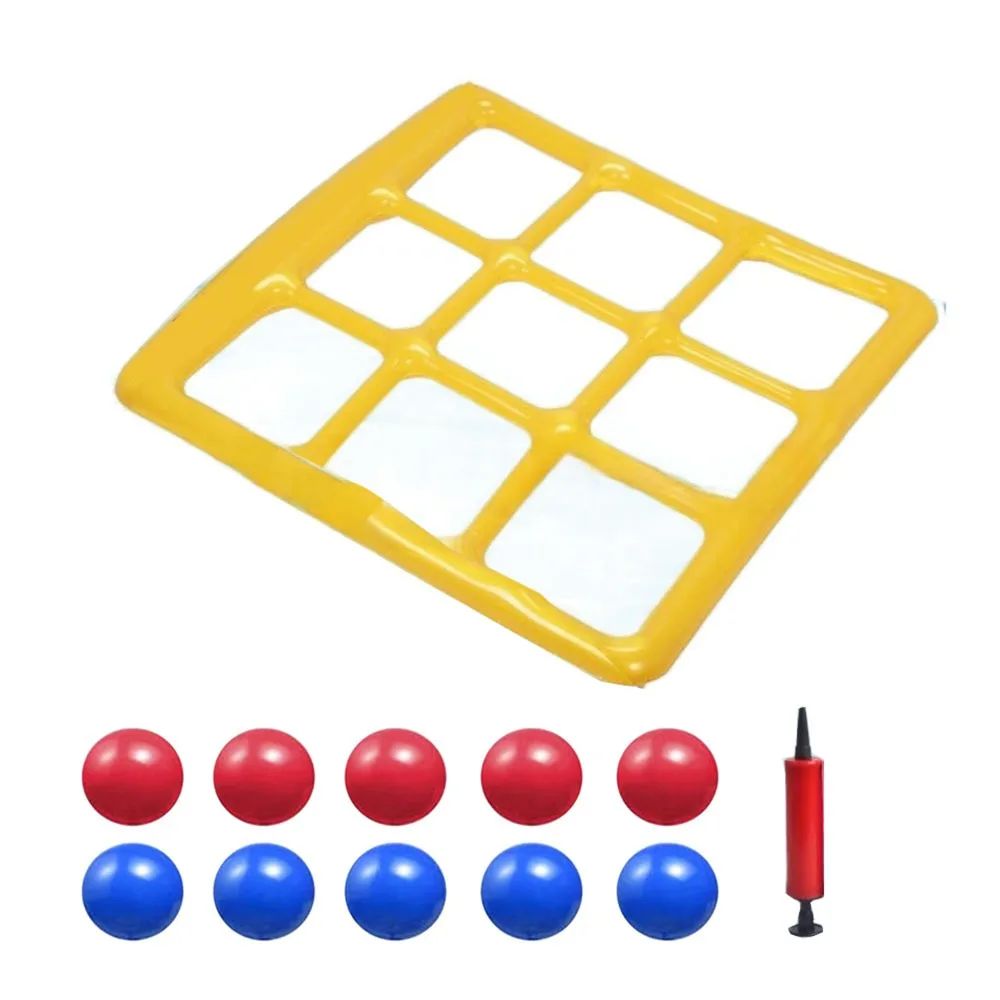 2_2de0bccd-66d1-4f90-a3ee-b18550f26306 Pool Tic Tac Toe– Kleurrijk&Leuk– Zwembad Vier op een Rij Speelset 10 ballen | Educatief Speelgoed - Afbeelding 1