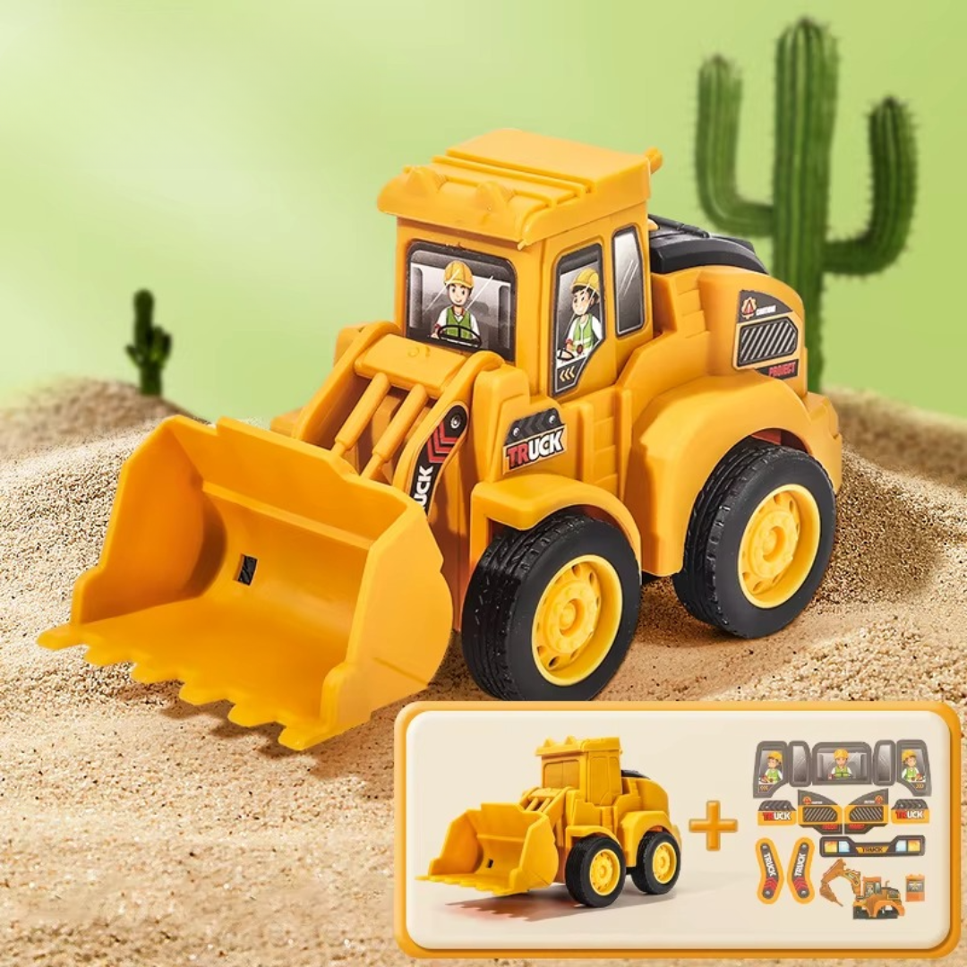 2_2e916852-47ce-4182-8296-692978f84f6a Construction Toy™ - Kleine ingenieurs in actie - Speelgoed Graafmachine Bulldozer | Educatief Speelgoed - Afbeelding 1