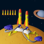 Air Rocket - Spring&Lanceer - Raket Speelgoed Dubbel / Nee | Educatief Speelgoed