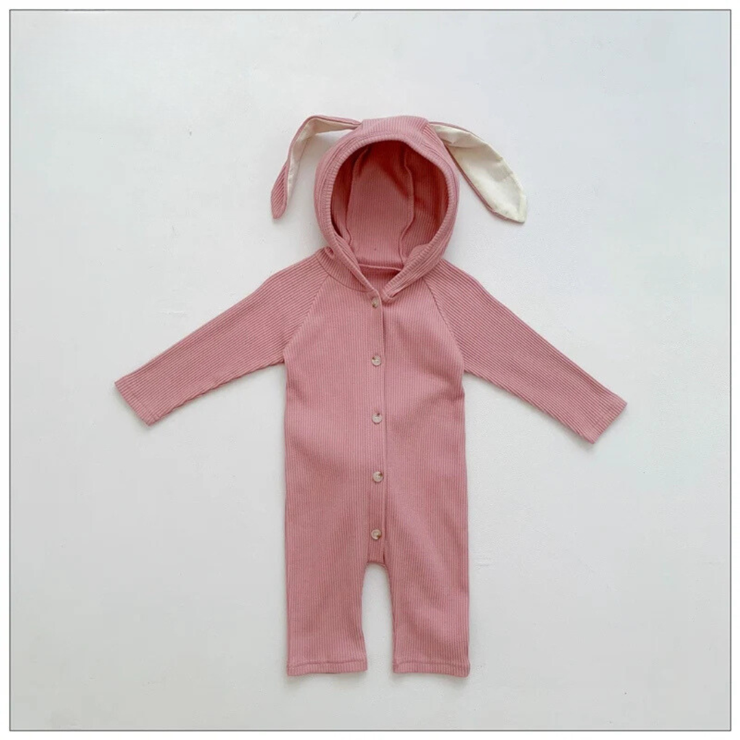 2_440fb39e-79ea-4a6a-a616-4a624d0a42ca Mini Fashion™ - Schattig Konijnen Design - Baby Romper Roze / 73 (6-9maanden) | Educatief Speelgoed - Afbeelding 1