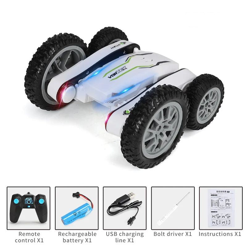 2_48bf5586-f2a1-44de-b326-531d3712a75d Twirl Beast– 360° Gekheid – RC Auto Wit | Educatief Speelgoed - Afbeelding 1