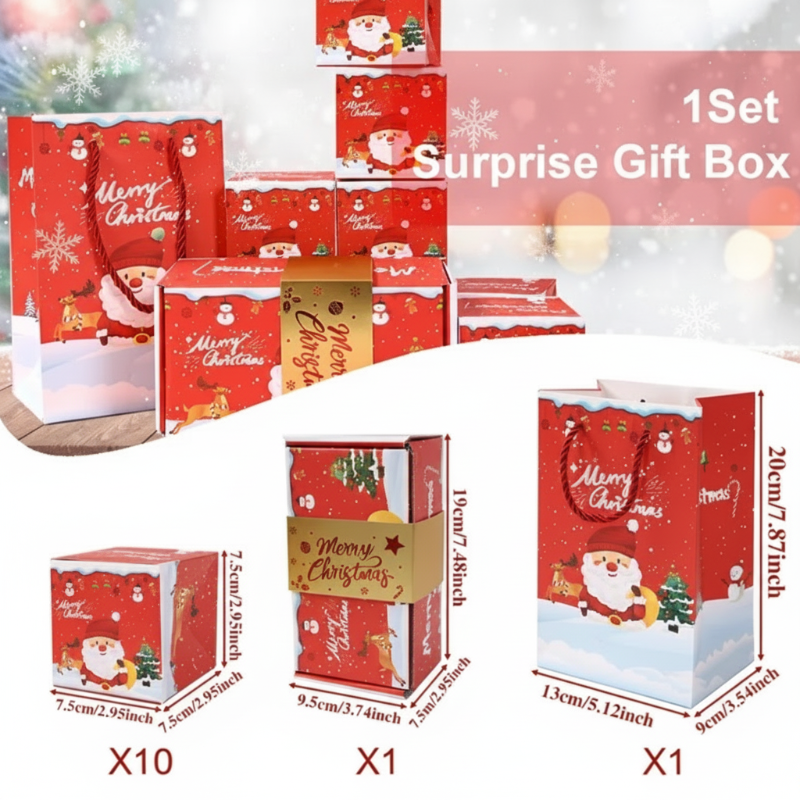 2_59466a7b-ba8b-40ad-a244-ace7652832ad MerryPop– Magisch&Verrassend– Kerst Geldcadeau Box Rood | Educatief Speelgoed - Afbeelding 1