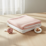 SnuggleBear– Premium Dikke&Zachte Baby Deken Roze | Educatief Speelgoed