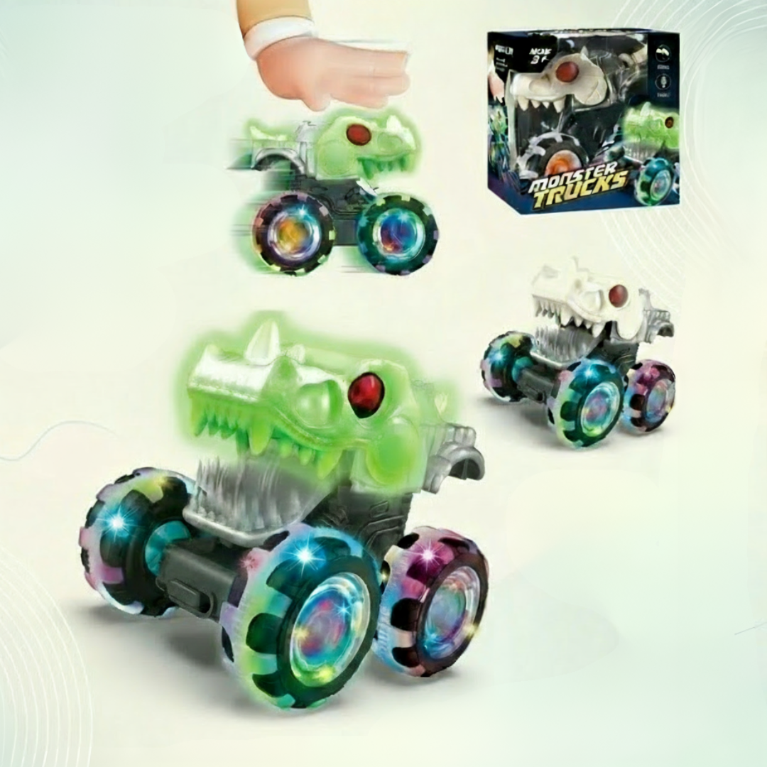 2_75d630de-1fbe-4971-9a49-36f1ef5b0a52 GlowRover– Sterk&Schokbestendig– RC Monstertruck Gloeiend Groen | Educatief Speelgoed - Afbeelding 1