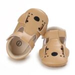 Mini Fashion - Zachte Eerste Stapjes - Dieren Kinder Schoentjes Pup Paws Steps'Dog'/ 12cm (6–12 maanden) | Educatief Speelgoed