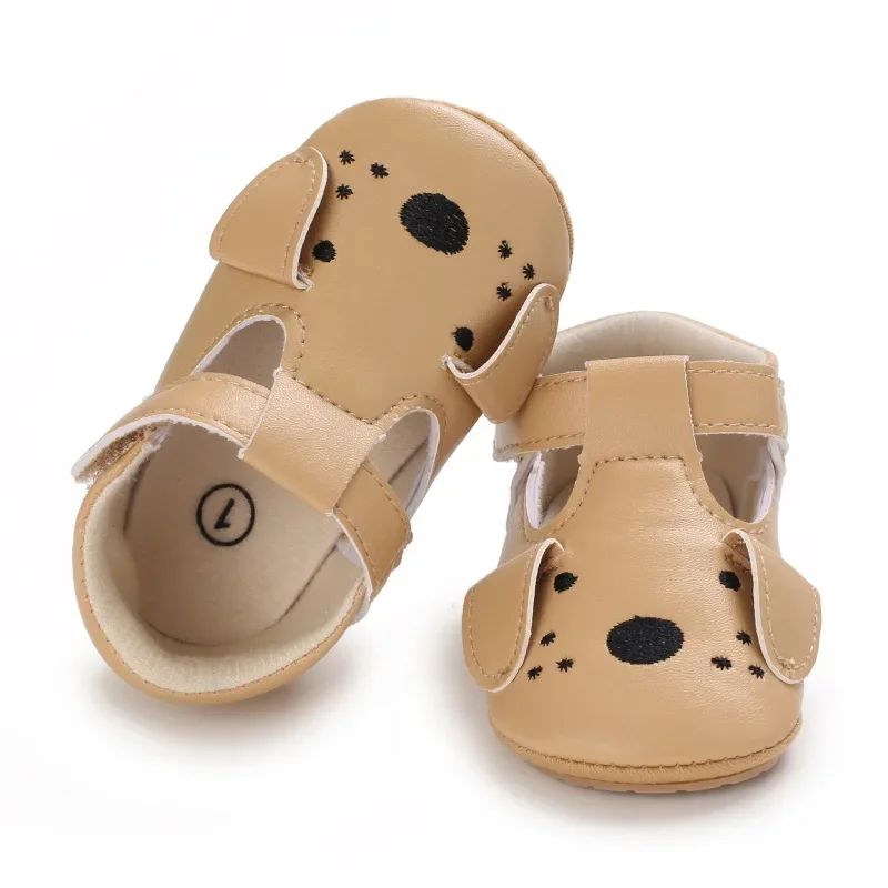 2_76ef2549-e585-43ed-9547-100bbea81f35 Mini Fashion - Zachte Eerste Stapjes - Dieren Kinder Schoentjes Pup Paws Steps'Dog'/ 12cm (6–12 maanden) | Educatief Speelgoed - Afbeelding 1