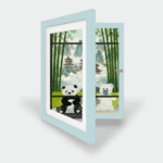 LittleGallery– Leuk&Educatief– Kunstframe A4 Blauw | Educatief Speelgoed