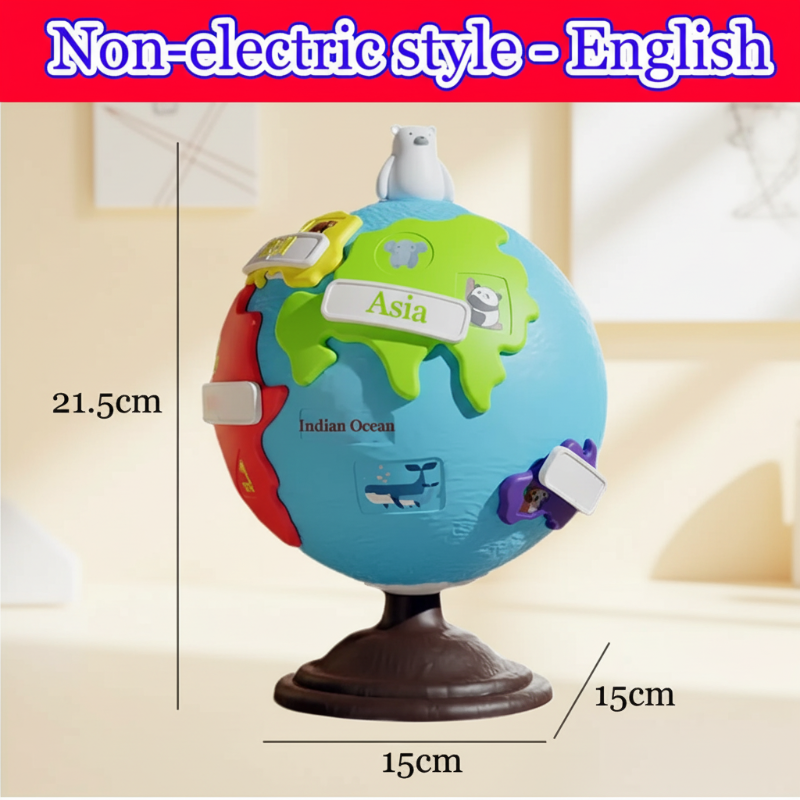 2_8d1d2204-d4ef-497a-a6e5-d923f2533145 SmartWorld– Interactief&Educatief– Interactieve Wereldbol Handgedraaide wereldbol | Educatief Speelgoed - Afbeelding 1