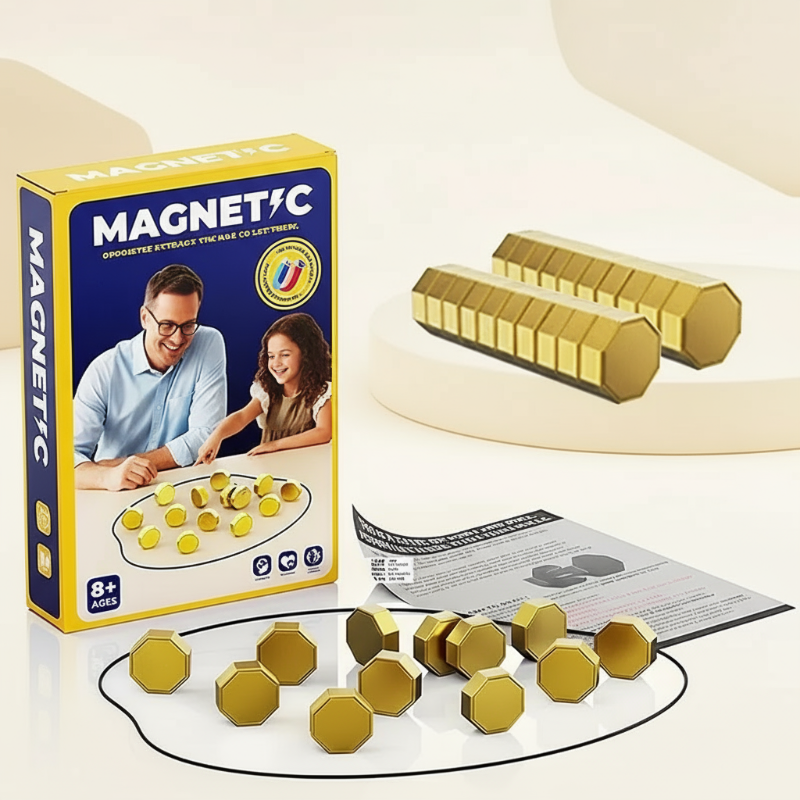 2_c20d7298-9ad9-406d-8657-80476e96ce67 MagPlay– Strategisch&Leuk– Magnetisch Stenen Gezelschapspel Goud | Educatief Speelgoed - Afbeelding 1