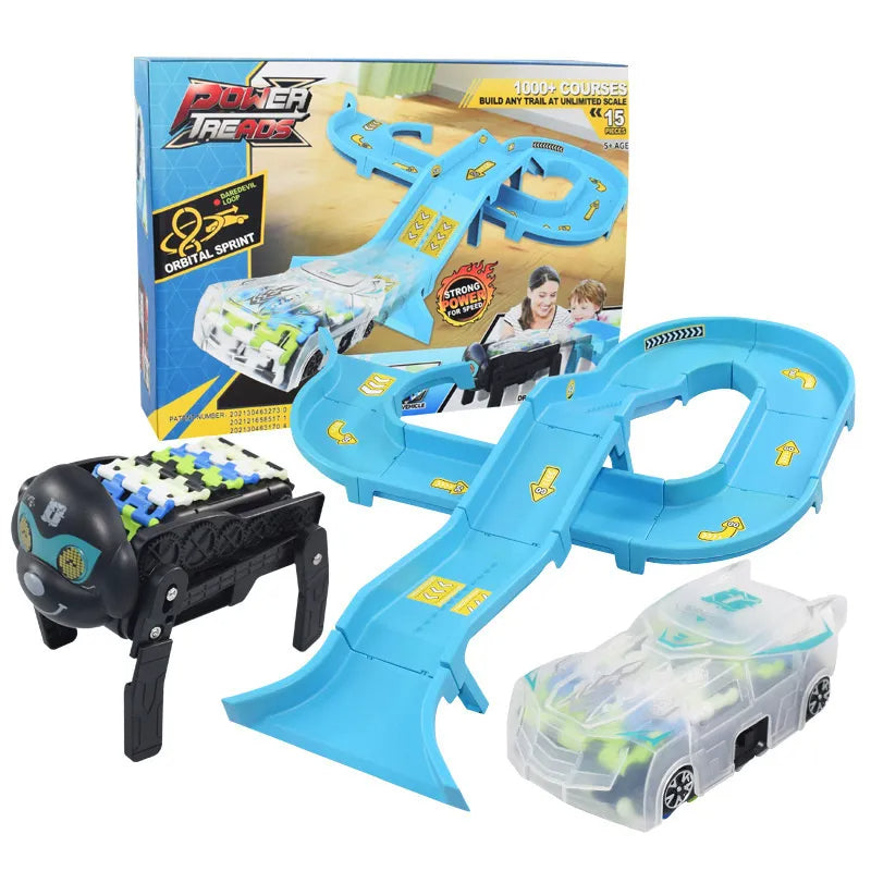 2_e72a32c6-8471-4096-af91-27f430257e0a Robot Car Track™ - Robotische Pret - Racebaan | Educatief Speelgoed - Afbeelding 1
