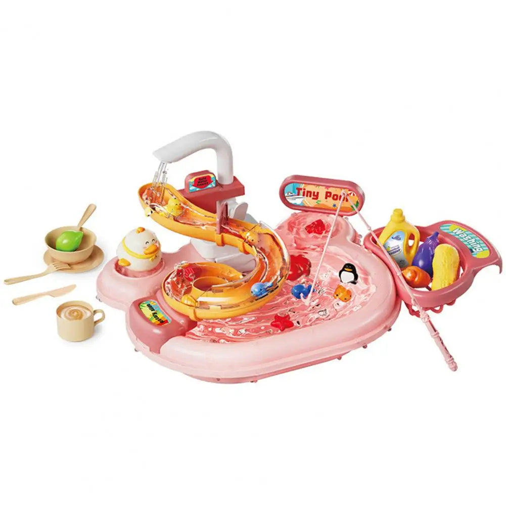 2_ede9a561-fd91-4fb7-8695-cea54b4e66ca Kitchen toy™ - Waterpret voor iedereen - Speelkeukenset Roze | Educatief Speelgoed - Afbeelding 1