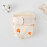 ComfyCotton– Waterdicht&Veilig– Biokatoenen Oefenbroekjes Beige oranje / S (0-5kg) - 0-3 maanden | Educatief Speelgoed