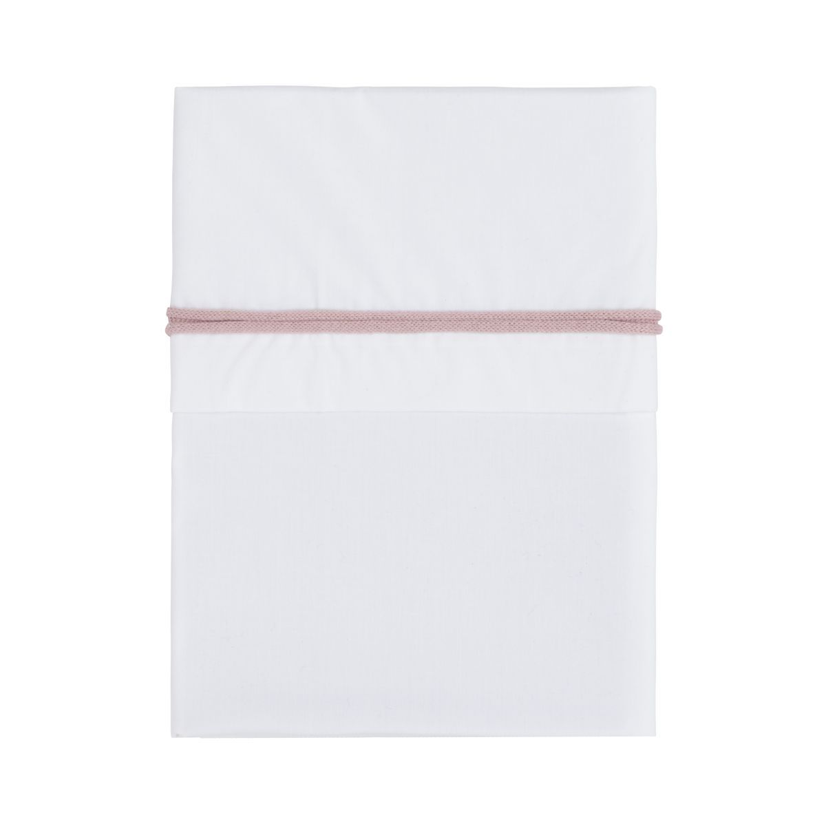 Laken Ledikant Baby's Only Wit/Oud Roze Laken Ledikant Baby's Only Wit/Oud Roze - Afbeelding 1