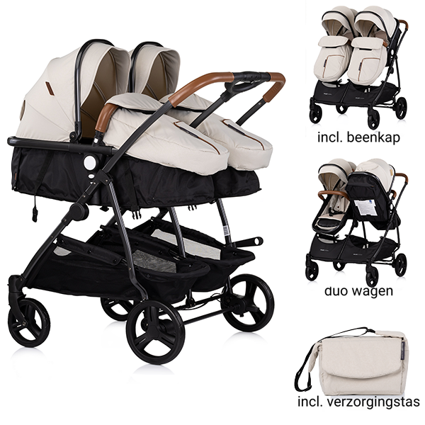 Duo Kinderwagen Chipolino Duo Smart Biscotta Duo Kinderwagen Chipolino Duo Smart Biscotta - Afbeelding 1