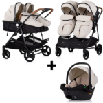 Set | Duo Kinderwagen Chipolino Duo Smart Biscotta + Autostoel Chipolino Duo Smart I-Size