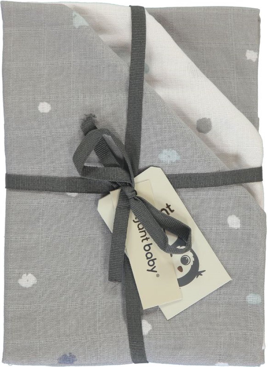 Hydrofiele luiers Briljant Baby Sunny Grijs 3st Hydrofiele luiers Briljant Baby Sunny Grijs 3st - Afbeelding 1