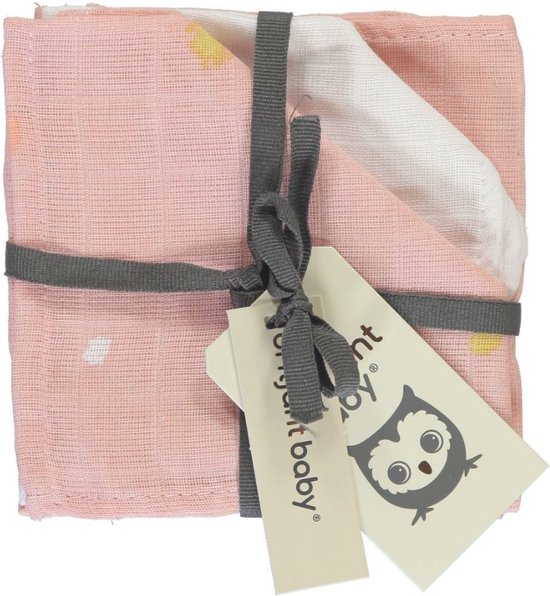 Monddoekjes Briljant Baby Hydrofiel Sunny Pink 3st Monddoekjes Briljant Baby Hydrofiel Sunny Pink 3st - Afbeelding 1