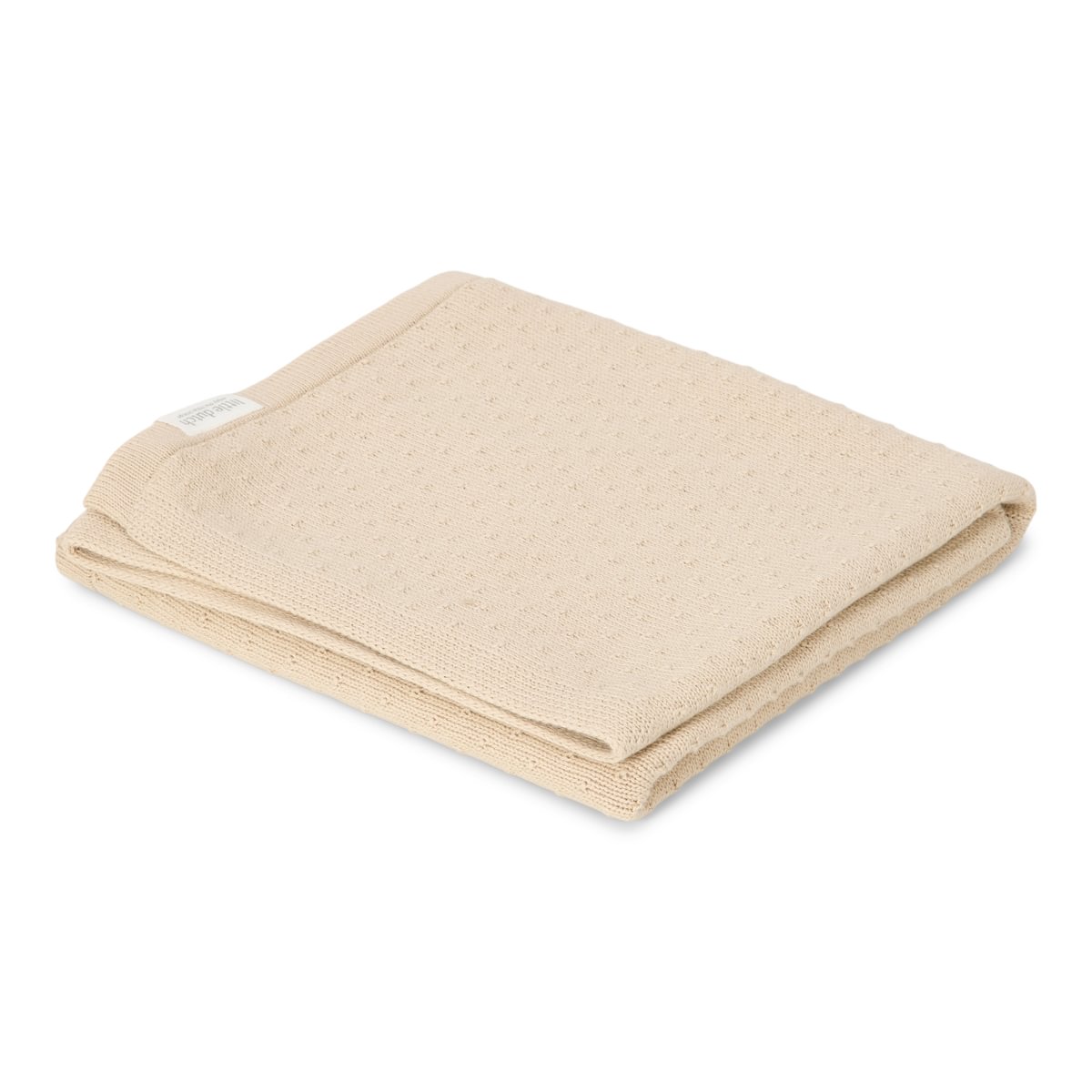 Deken Ledikant Little Dutch Pure Beige Gebreid - Afbeelding 1