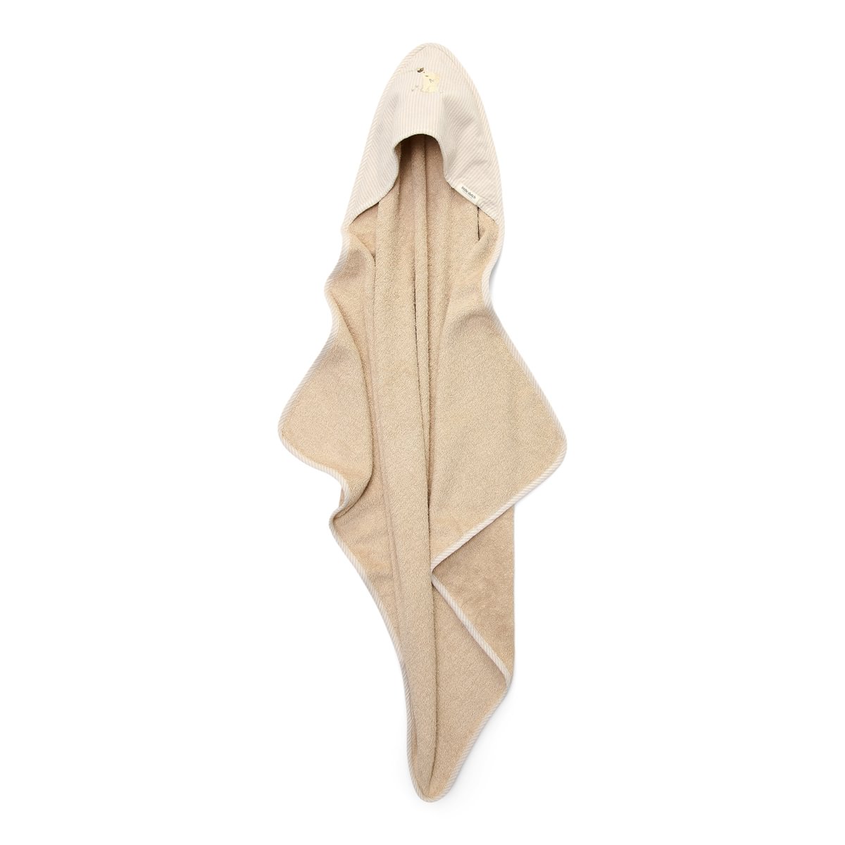 Badcape Little Dutch Geborduurd Baby Bunny Beige Badcape Little Dutch Geborduurd Baby Bunny Beige - Afbeelding 1