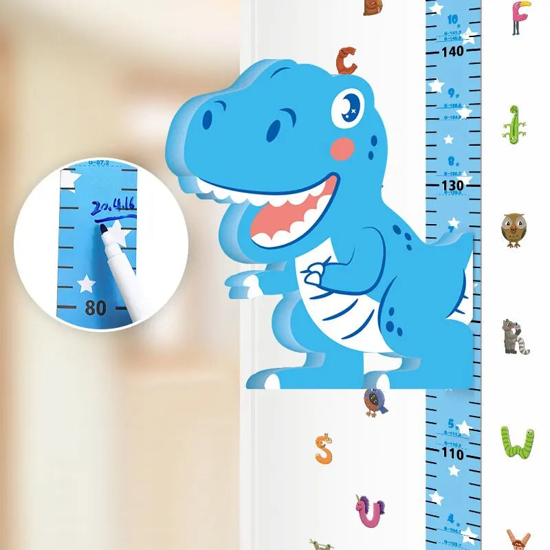 3D-Movable-Cartoon-Children-Height-Ruler-Wall-Decoration-With-Animal-Shape-Movable-Magnetic-Sticker-Household_965fa6ec-b3ba-4329-9f7d-b768d9e32299 Kids Measure Tool™ - Op avontuur met hoogte - Magnetisch meetlint Tyrannosaurus | Educatief Speelgoed - Afbeelding 1