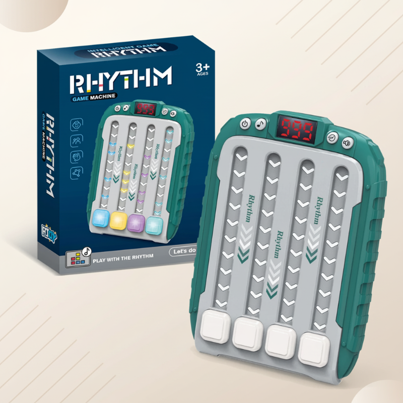 3_1271a1fd-d96d-490a-b150-7fd3861a3639 RhythmIQ– Educatief&Spannend– Muzikale Reflextrainer Groen | Educatief Speelgoed - Afbeelding 1