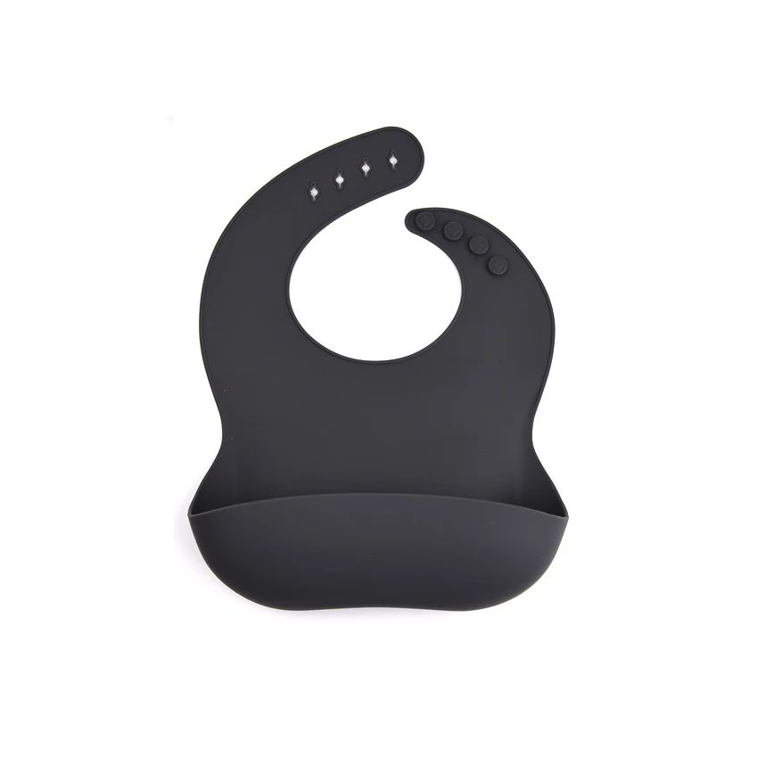 3_19f1c70c-f7b9-475c-93af-4a4576206159 Mess Catcher– Geen Geknoei – Siliconen Slabbertje Zwart | Educatief Speelgoed - Afbeelding 1