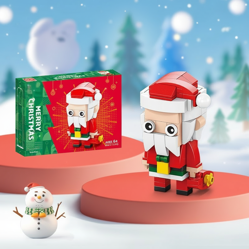 3_4910e10b-3e2e-4e39-a3e0-4285490ee620 WinterBlocks– Kerstig&Leuk– Kerst Constructie Speelgoed Kerstman | Educatief Speelgoed - Afbeelding 1