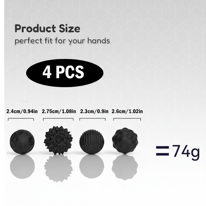 3_53f79048-c0cf-4911-bb32-866f5698f042 MagniFun– Rustgevend&Leuk– Magnetische Siliconen Ballen Zwart / 4 | Educatief Speelgoed - Afbeelding 1