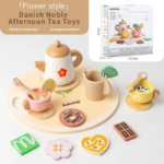 Woods– Simpel&Charmant– Houten Theeset voor Kinderen Bloemen | Educatief Speelgoed