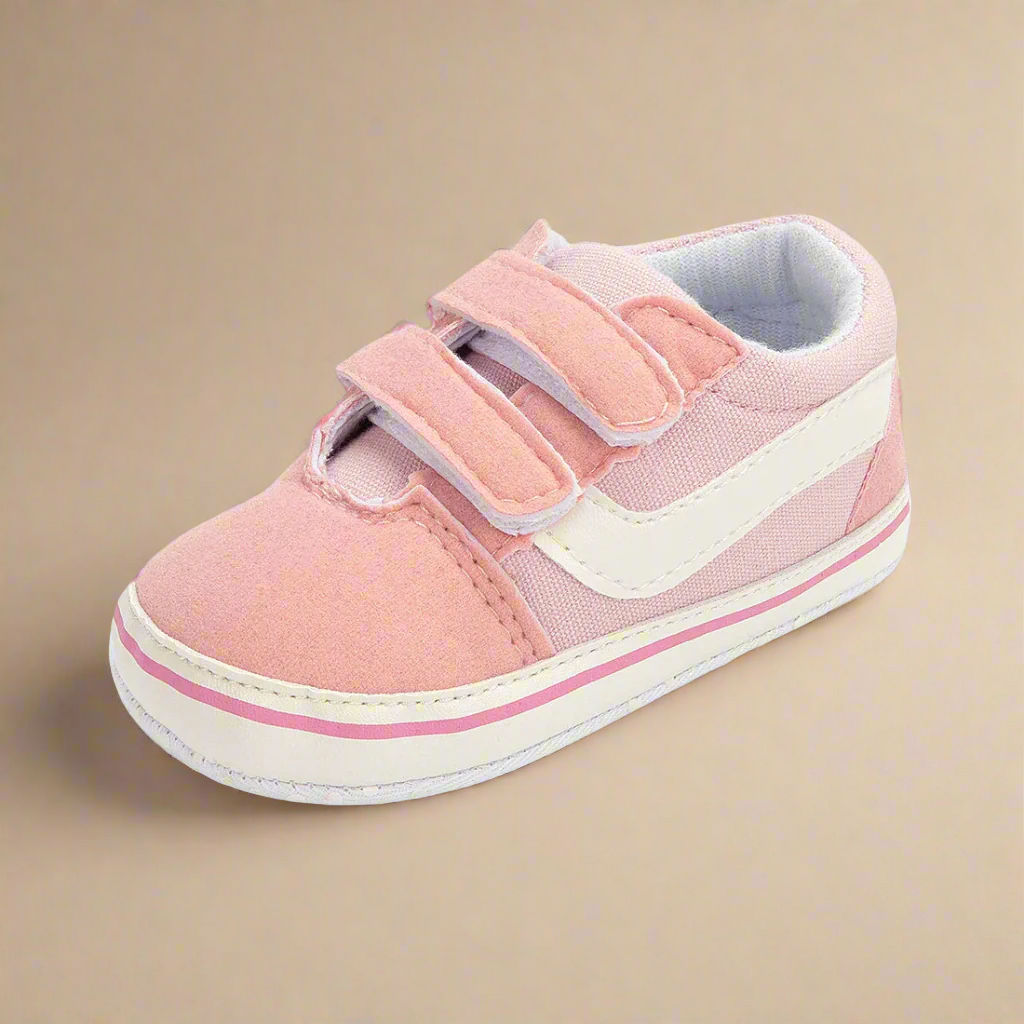 3_7512ca28-124e-40b9-96fc-8fcb7287c50d LittleTrend– Schattig&Veilig– Baby Sneakers Roze / 0-6 maanden | Educatief Speelgoed - Afbeelding 1