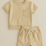 Mini Fashion™ - Cool&Comfortabel - Zomer Peutersetje Beige / 92 (1-2 jaar) | Educatief Speelgoed