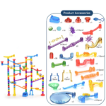 MarbleRun– Veilig&Educatief– Knikkerbaan Bouwset 118 stuks | Educatief Speelgoed