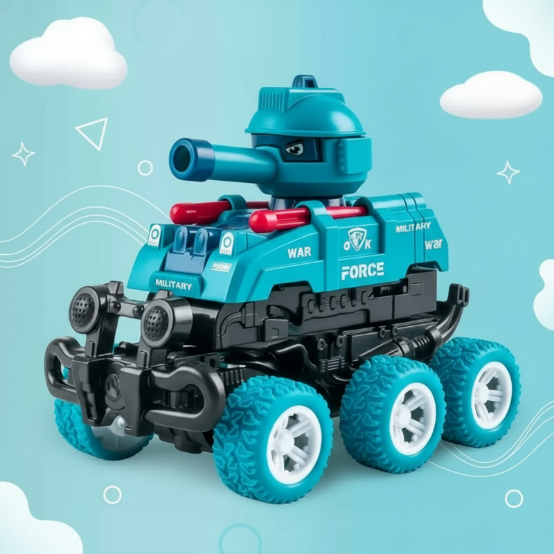 3_b2141ac5-dfb7-410a-b9de-0006e386b70c TankHero– Actief&Robuust– Speelgoedtank met Schietfunctie Aquamarijn / Nee | Educatief Speelgoed - Afbeelding 1