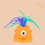 Yellie– Grappig&Interactief– Monster Stressspeeltje Oranje | Educatief Speelgoed