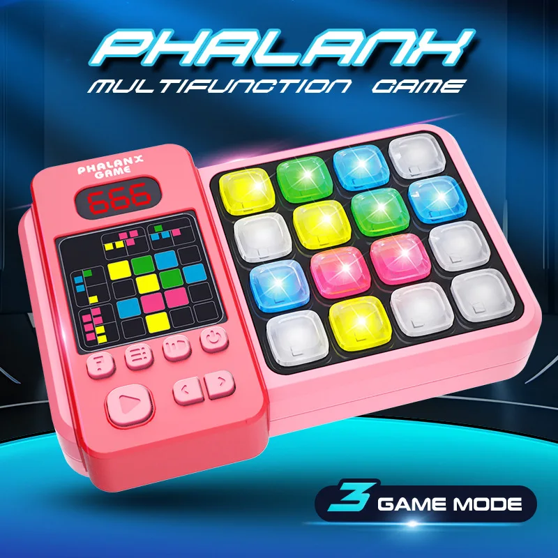 3_bc98e197-8d4d-4427-9110-c007d51f6c90 TapRush– Spannend&Ritmisch– Stressverlichtende spelconsole Roze | Educatief Speelgoed - Afbeelding 1