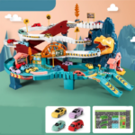 RaceTrack– Avontuurlijk&Leuk– Auto Speelbaan Dinosaurus-spoorweg | Educatief Speelgoed